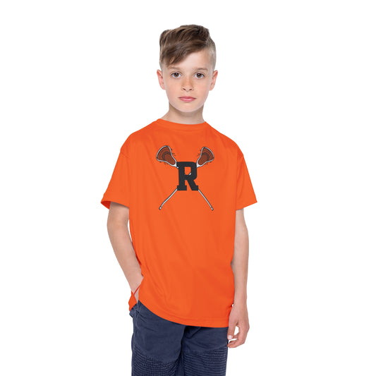 Ridgefield Lacrosse "R" Youth Short Sleeve T-Shirt (Orange)
