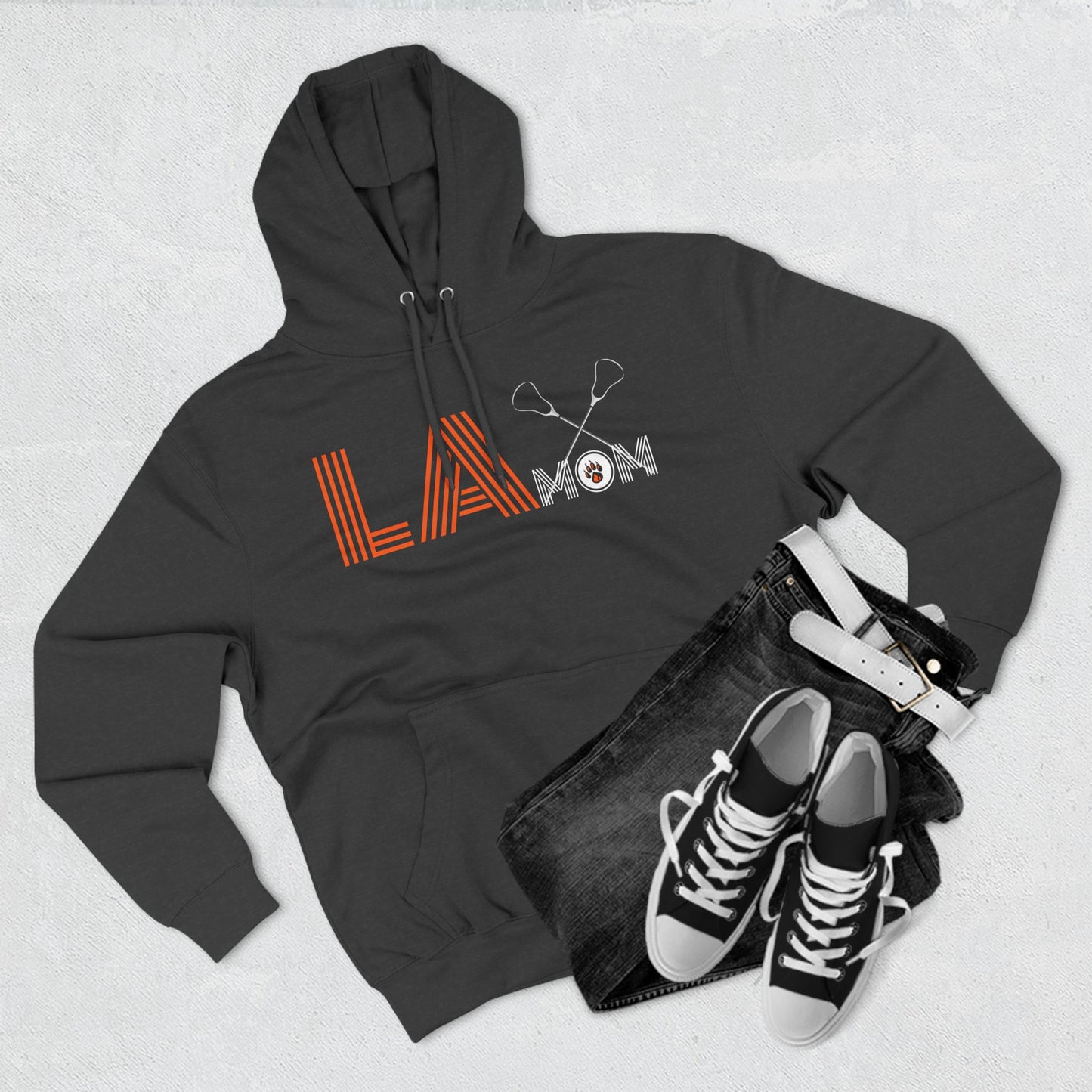 Ridgefield Lacrosse Mom Adult Fleece Hoodie