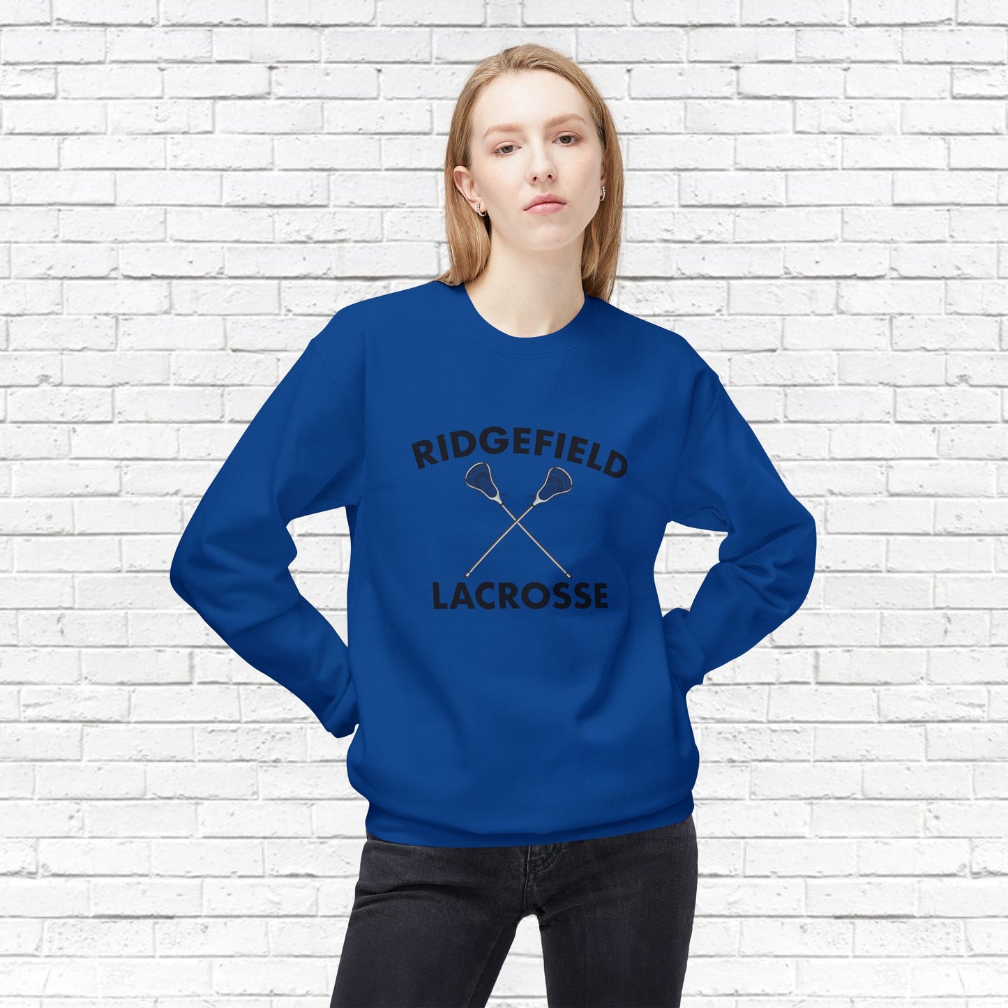 Ridgefield Lacrosse Softstyle Fleece Crewneck Sweatshirt (Unisex)