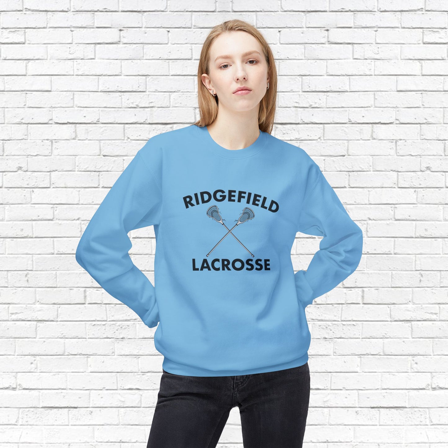 Ridgefield Lacrosse Softstyle Fleece Crewneck Sweatshirt (Unisex)