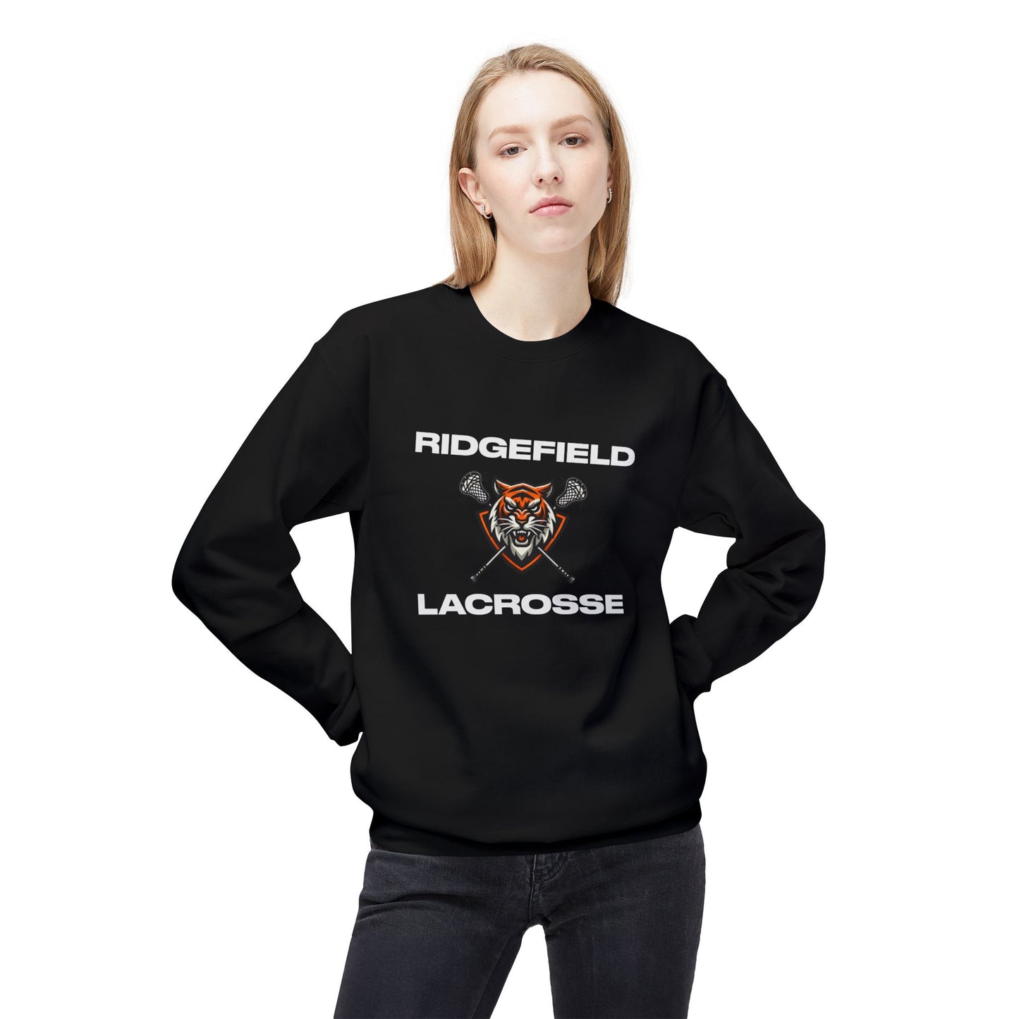 Ridgefield Lacrosse Crew Neck Sweatshirt (Unisex)