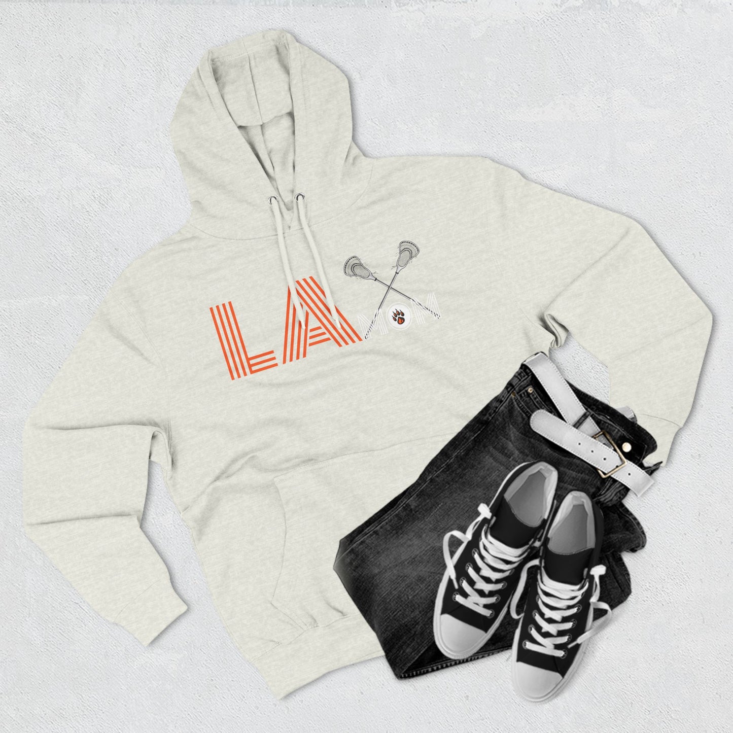 Ridgefield Lacrosse Mom Adult Fleece Hoodie