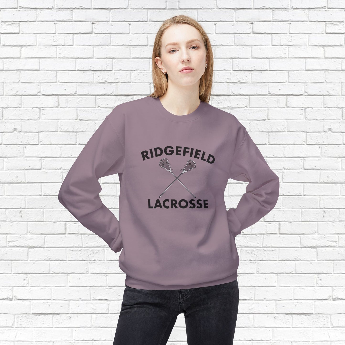 Ridgefield Lacrosse Softstyle Fleece Crewneck Sweatshirt (Unisex)