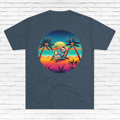 Frenchie Happy Hour T-Shirt Indigo