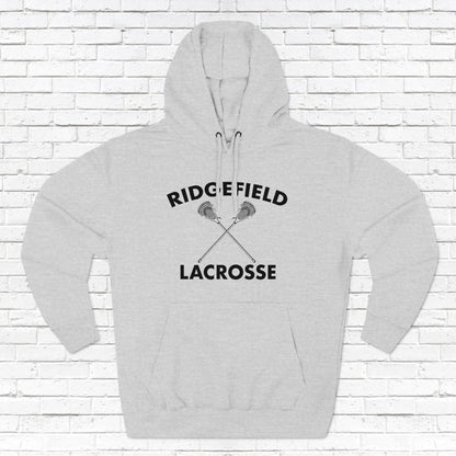 Ridgefield Lacrosse Black Font Adult Fleece Hoodie (Unisex)