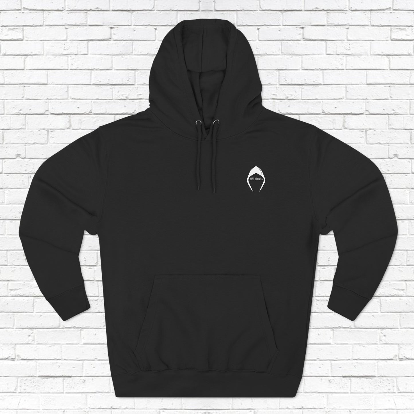 Frenchie Vibes Fleece Hoodie Black