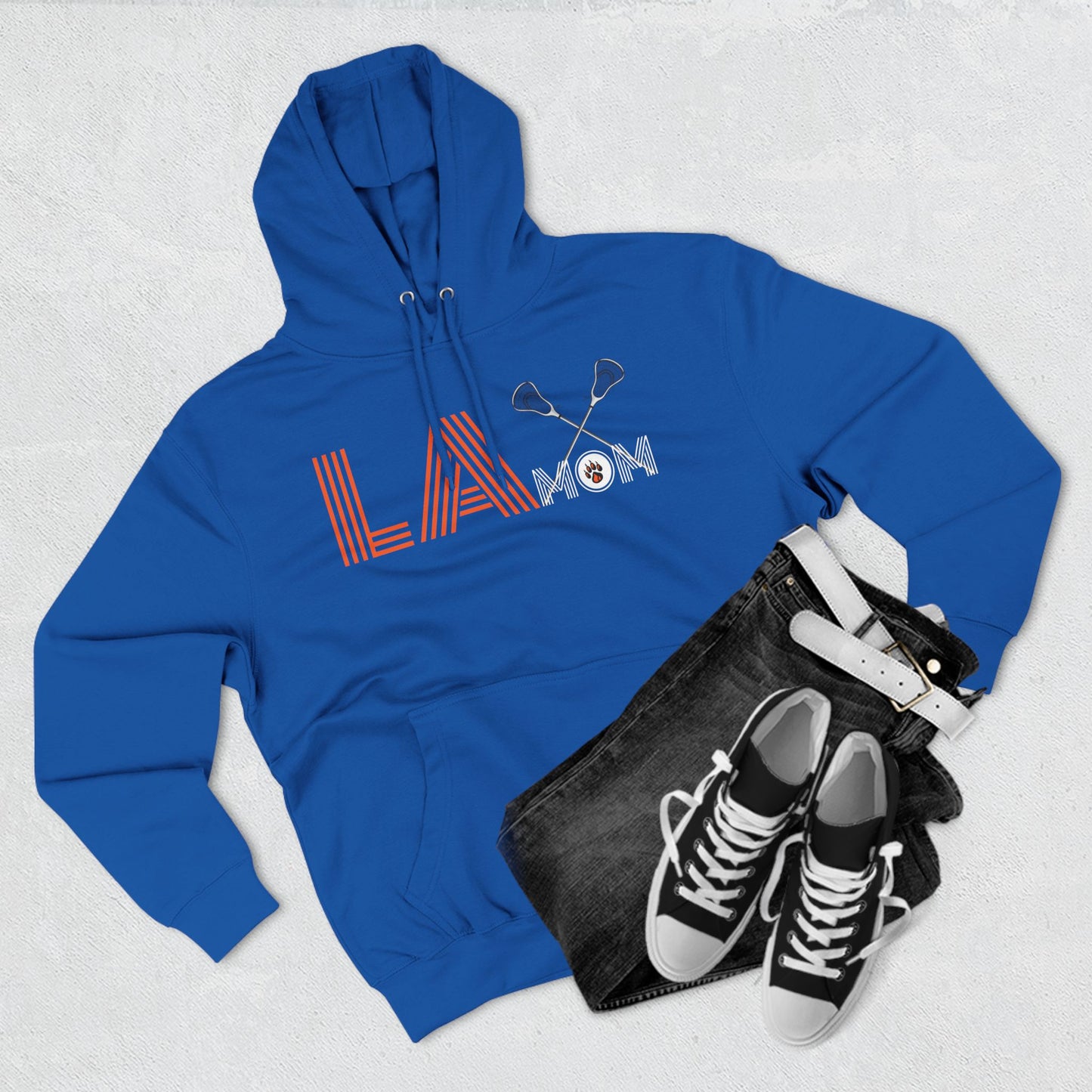 Ridgefield Lacrosse Mom Adult Fleece Hoodie