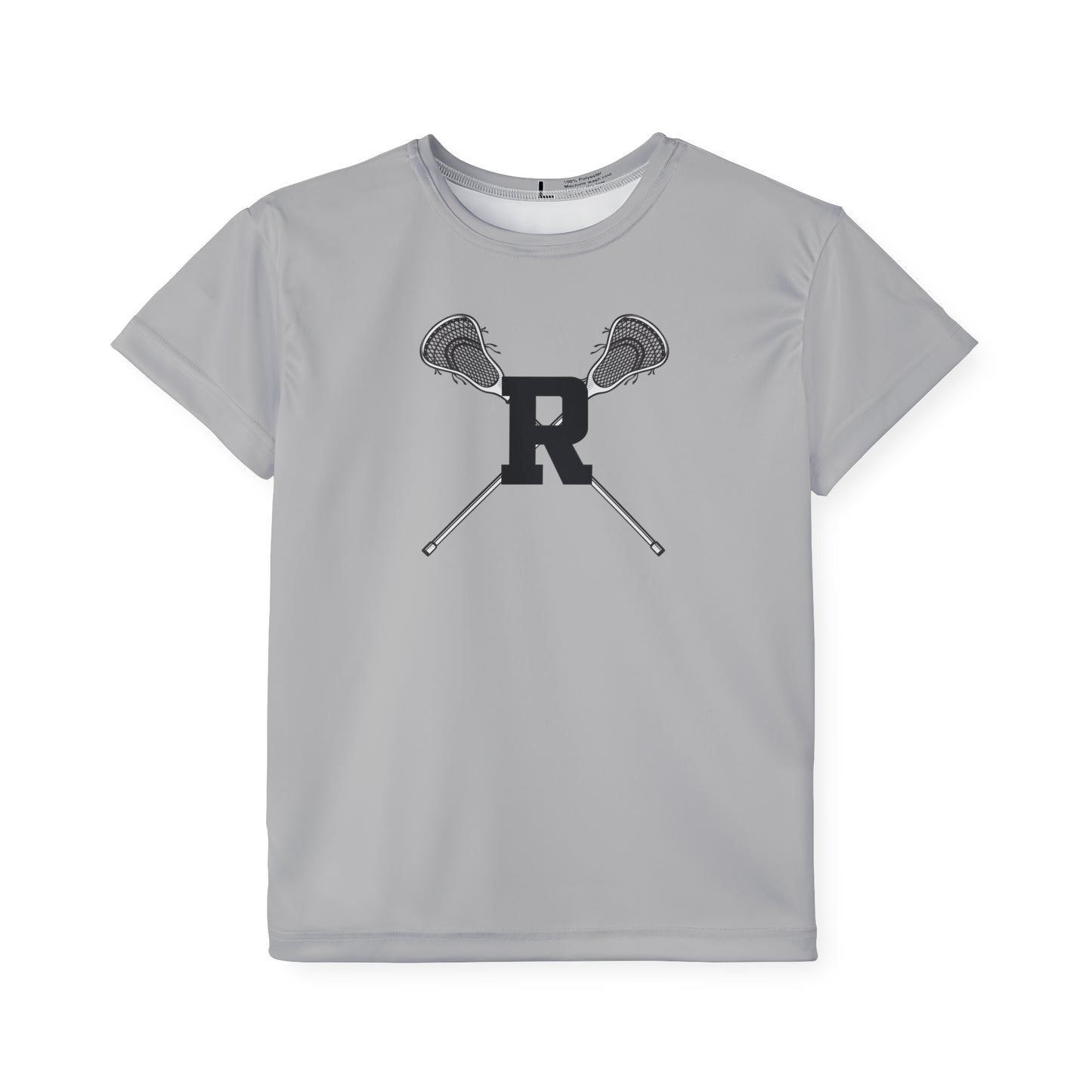 Ridgefield Lacrosse "R" Youth Short Sleeve T-Shirt (Grey)