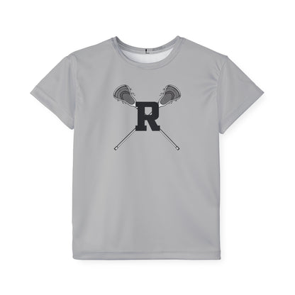 Ridgefield Lacrosse "R" Youth Short Sleeve T-Shirt (Grey)