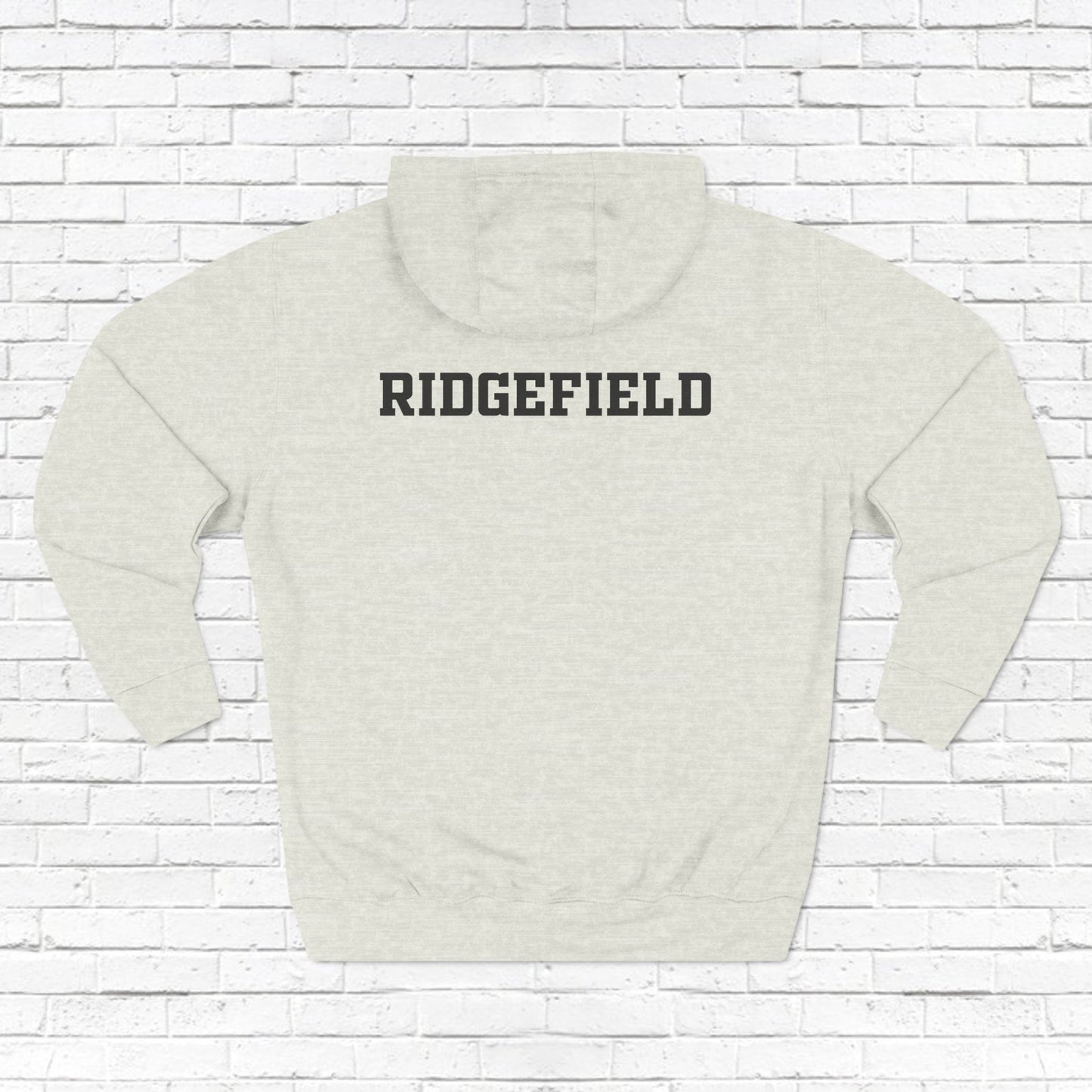 Ridgefield Lacrosse "R" Font Adult Fleece Hoodie (Unisex)