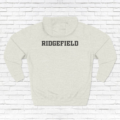 Ridgefield Lacrosse "R" Font Adult Fleece Hoodie (Unisex)