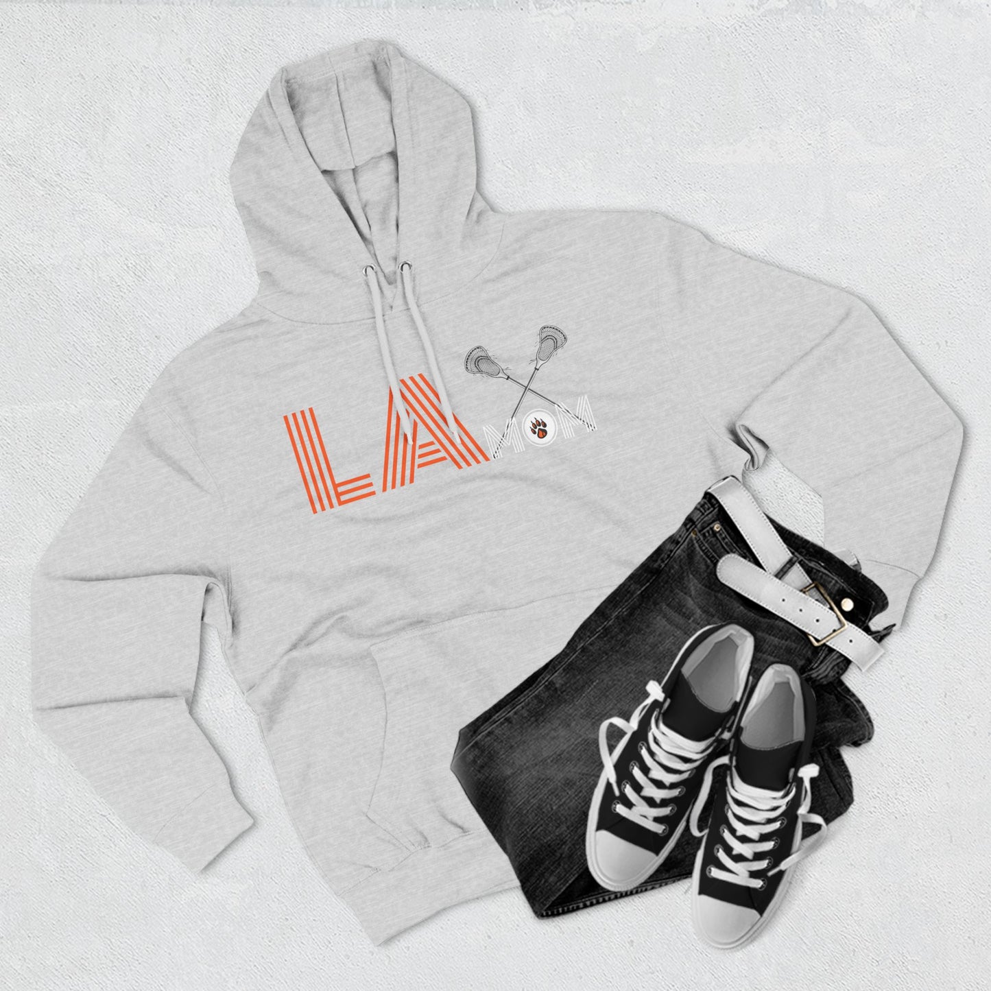 Ridgefield Lacrosse Mom Adult Fleece Hoodie