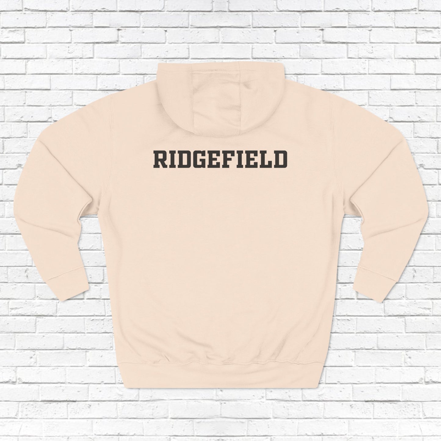 Ridgefield Lacrosse "R" Font Adult Fleece Hoodie (Unisex)