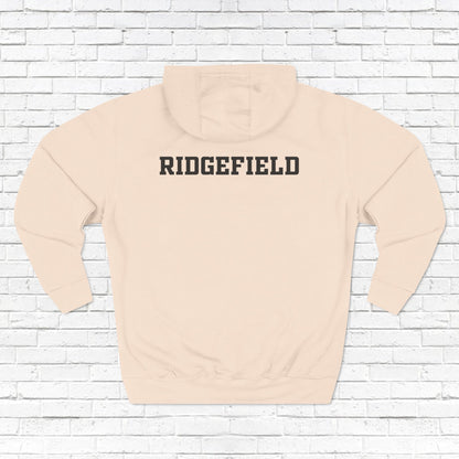 Ridgefield Lacrosse "R" Font Adult Fleece Hoodie (Unisex)