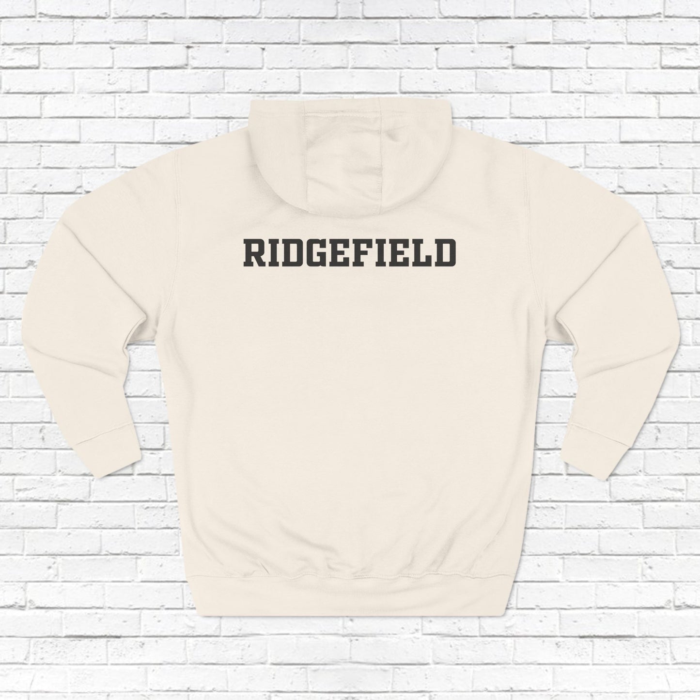 Ridgefield Lacrosse "R" Font Adult Fleece Hoodie (Unisex)