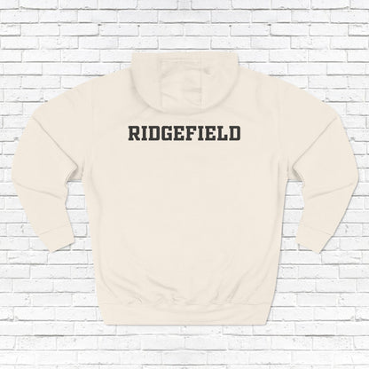 Ridgefield Lacrosse "R" Font Adult Fleece Hoodie (Unisex)