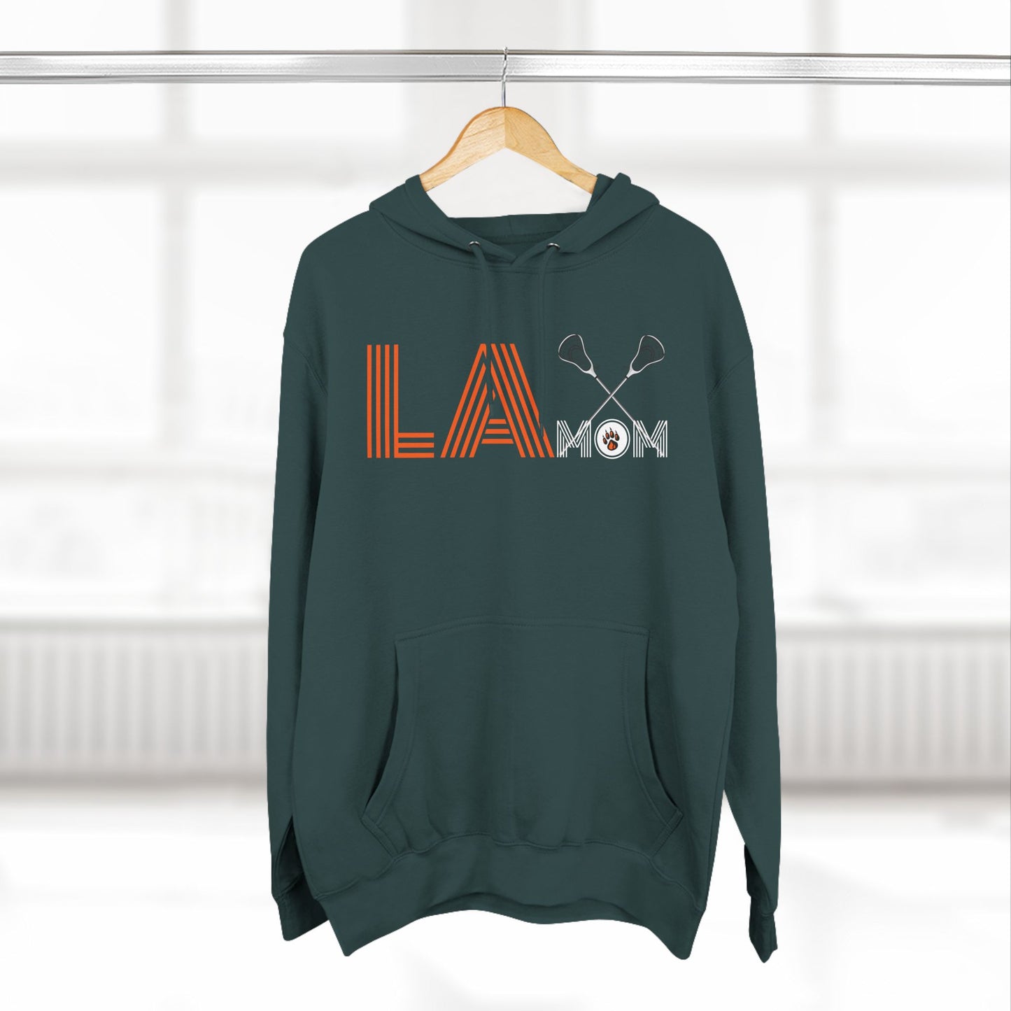 Ridgefield Lacrosse Mom Adult Fleece Hoodie