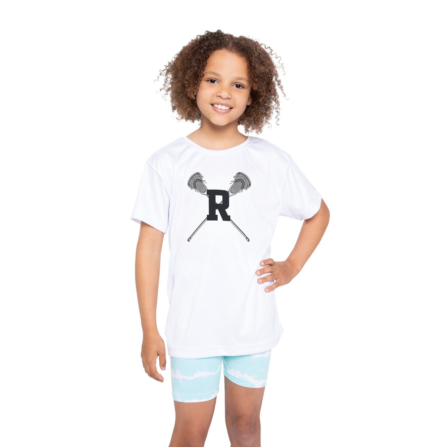 Ridgefield Lacrosse "R" Youth Short Sleeve T-Shirt (White)