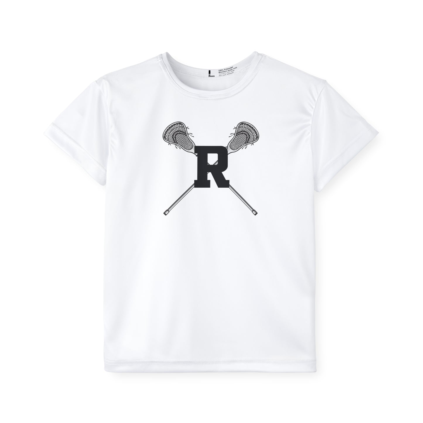 Ridgefield Lacrosse "R" Youth Short Sleeve T-Shirt (White)