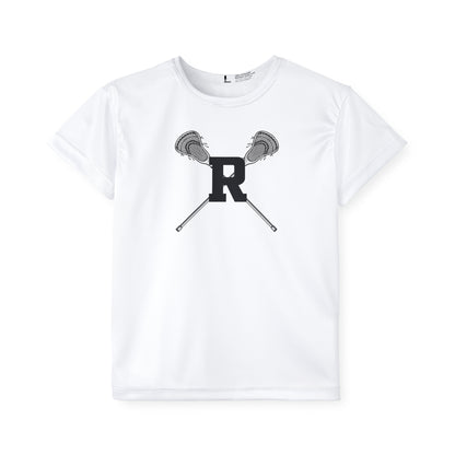 Ridgefield Lacrosse "R" Youth Short Sleeve T-Shirt (White)